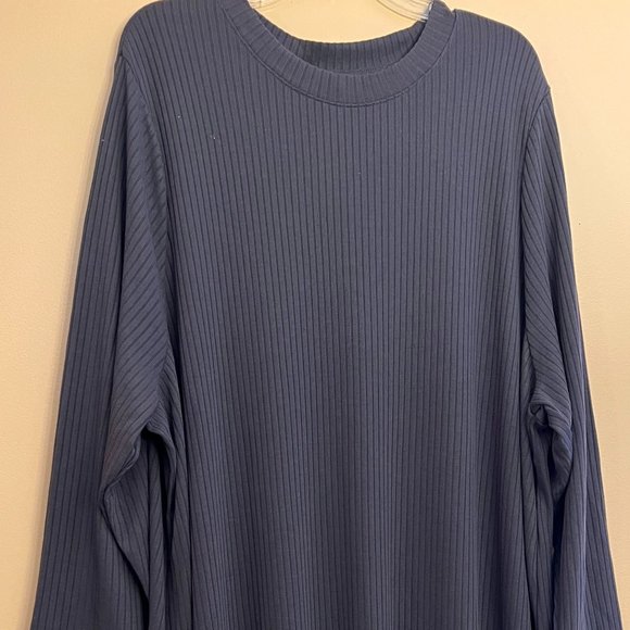 Old Navy Women Plus Rib Knit maxi dress, Long Sleeves, Slits on the side, SZ 4X - Picture 4 of 5